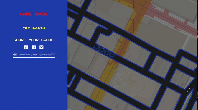 エイプリルフール　その３　Google PacMapがどこまで出来るのかやってみたｗ