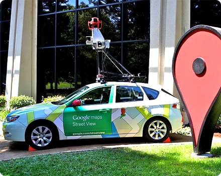 会っちゃった〜♪　Google Map Car